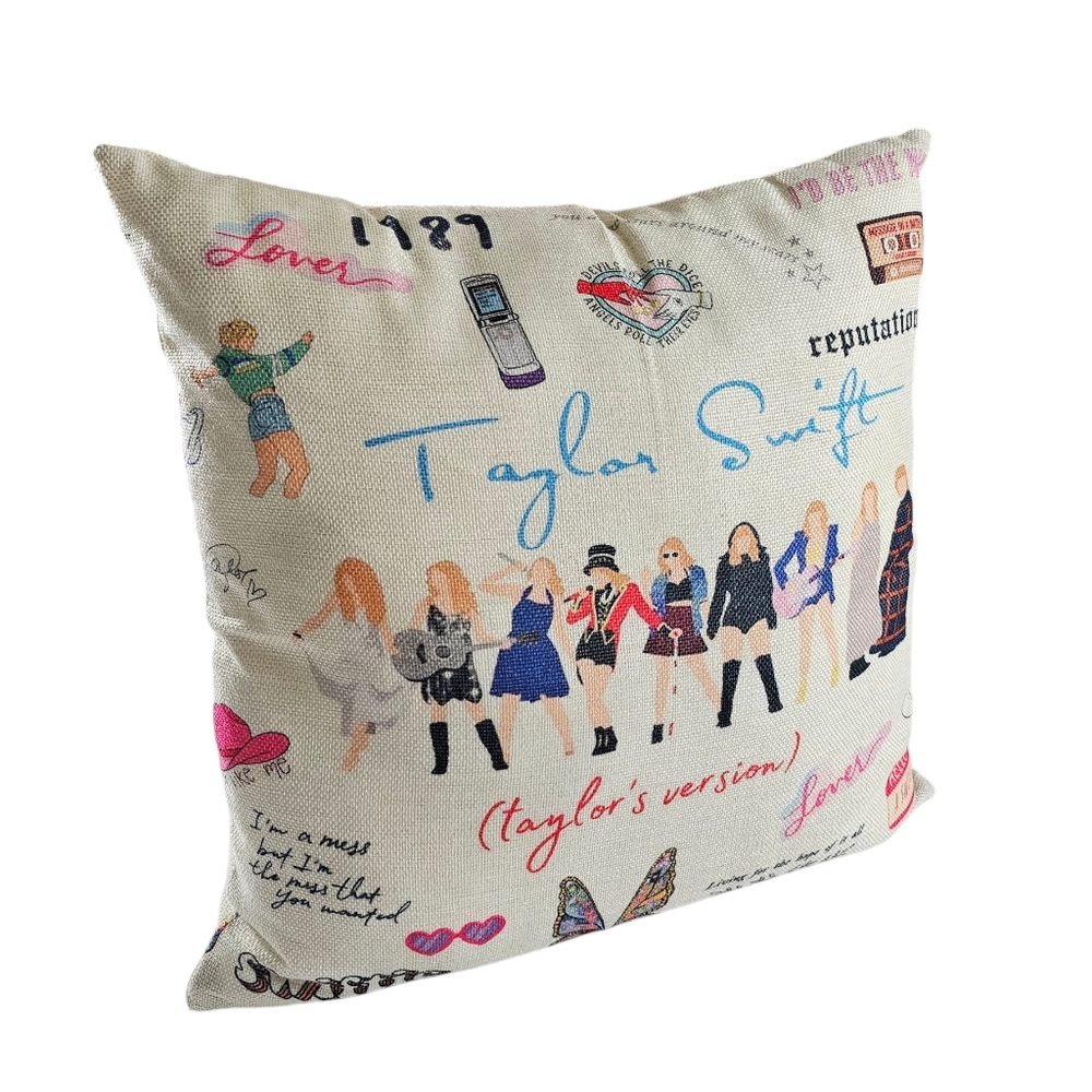 Taylor Swift Taylor's Version Graphic Throw Pillow